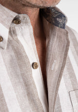 Khaki Tonal Stripe