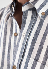Navy Bold Stripe