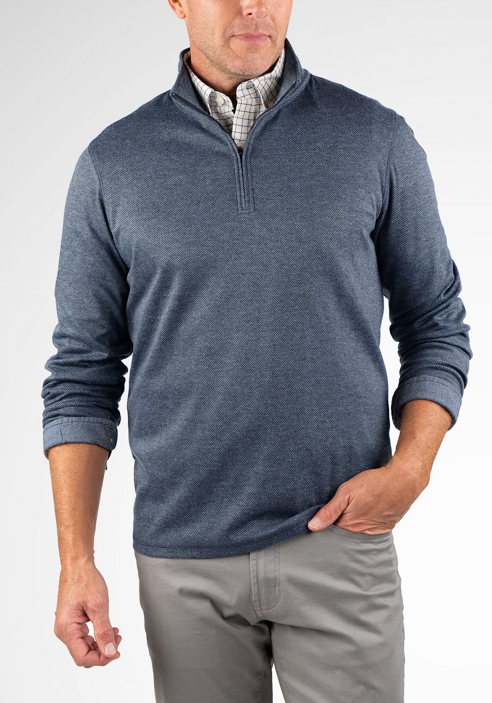 Ultra-Soft Stretch Knit Twill 1/4 Zip – Tailor Vintage