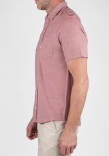 Canyon Red Birdseye Pique