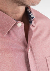 Canyon Red Birdseye Pique
