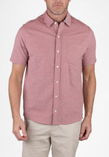 Canyon Red Birdseye Pique