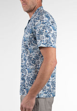 Blue Chinoiserie Cashmere Blue