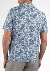 Blue Chinoiserie Cashmere Blue
