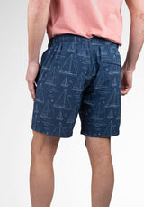 Navy Blue Print