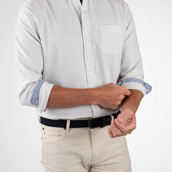 Long-Sleeve Oxford Shirt サイズ44 Long Sleeve Shirt - Stretch Oxford with Airotec® Performance