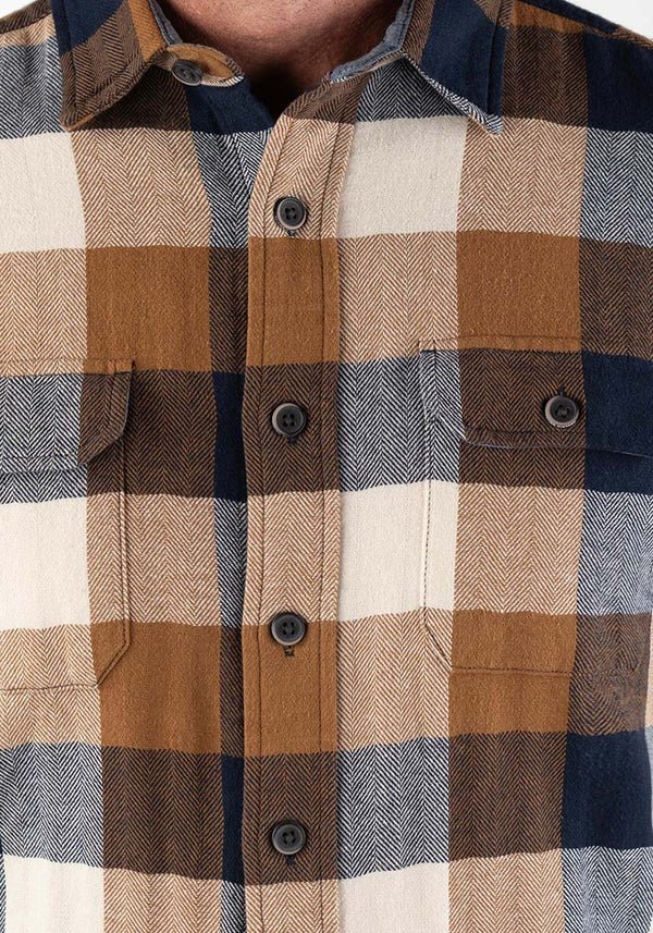 Camel Herringbone Buffalo