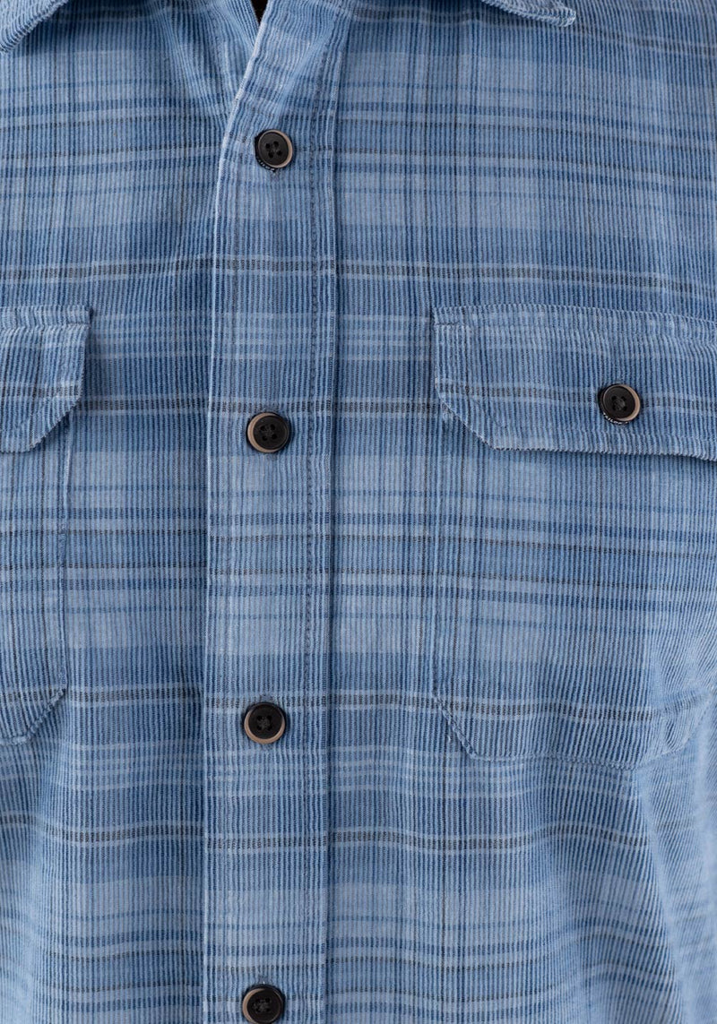 Indigo Corduroy Shirt