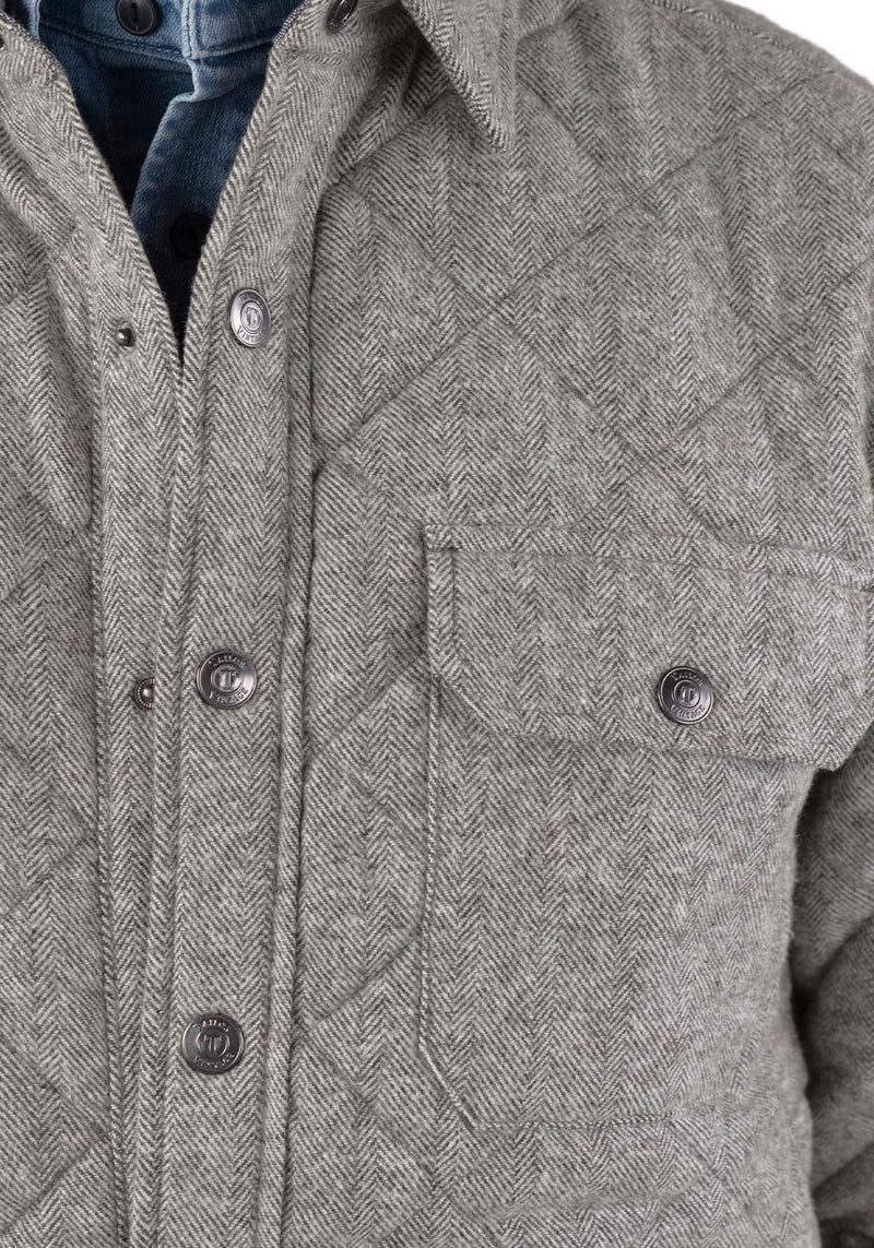 Gray Flannel/Birch Herringbone