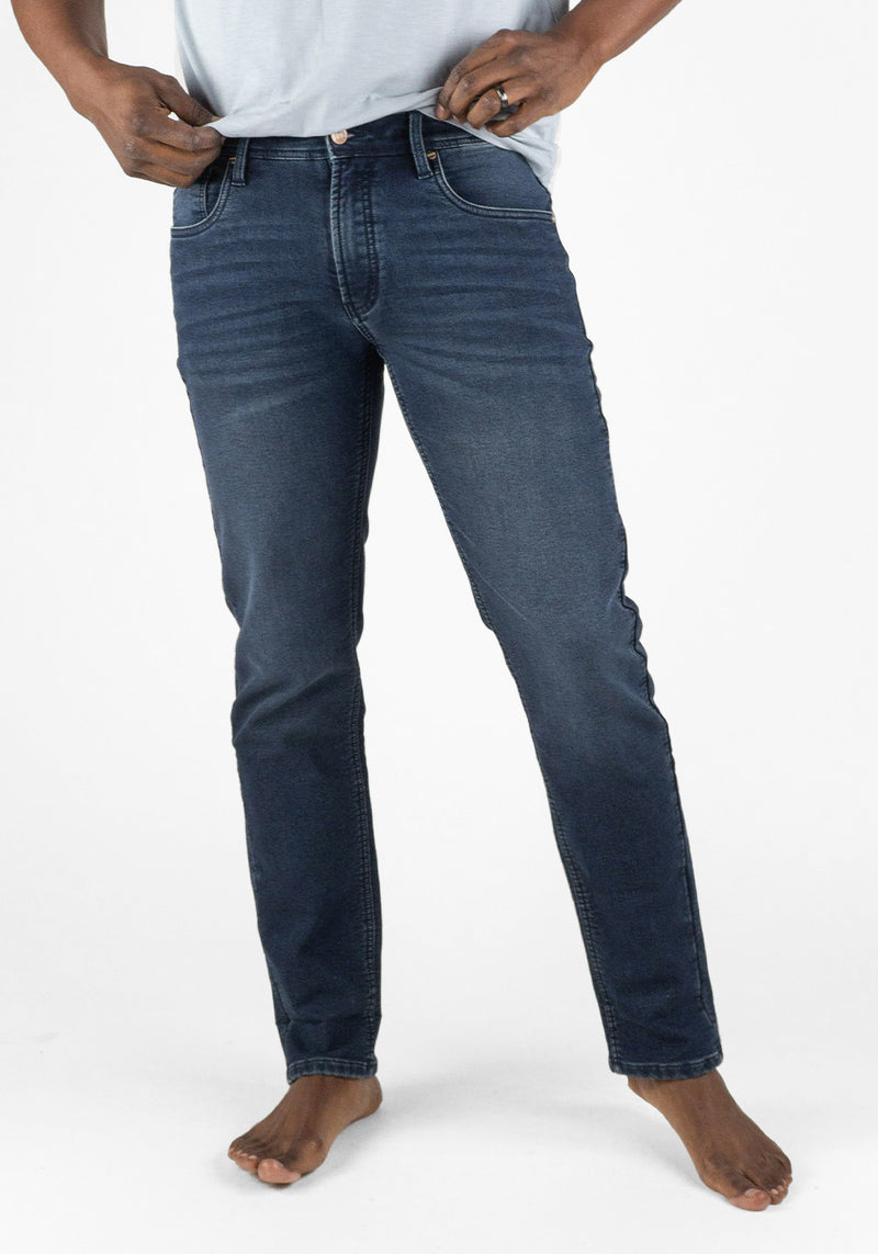Real Comfort® Straight Leg Knit Denim Pull-On Jeans, Five Pocket Style -  Chadwicks Timeless Classics