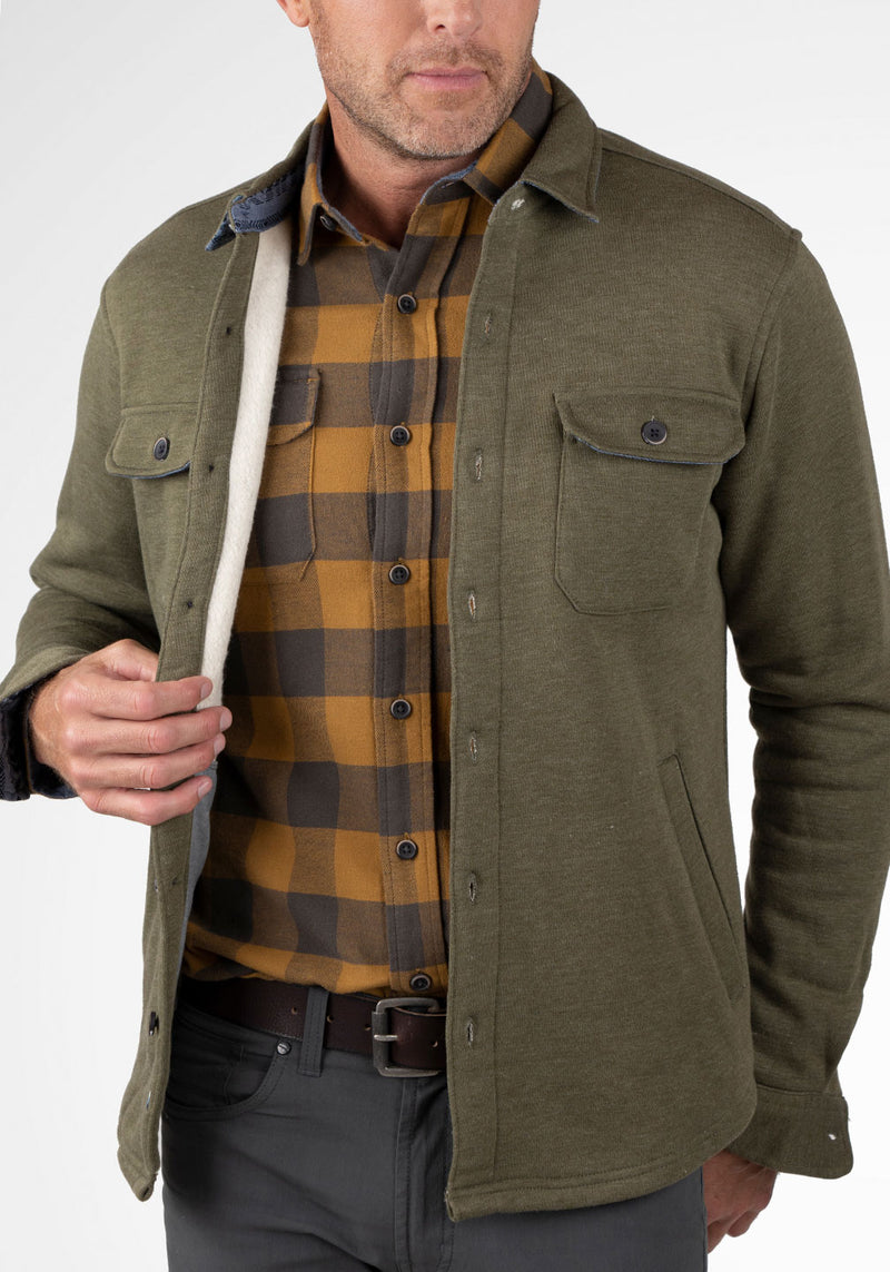 Sherpa Fleece Shirt Jacket with Puretec Cool® Technology
