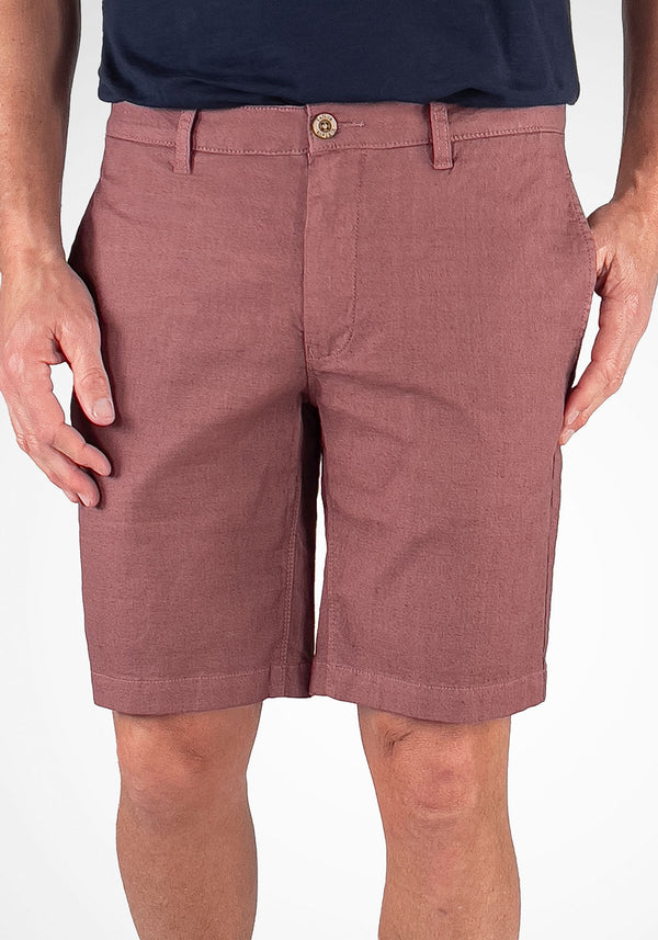 Stretch Linen Cotton Walking Shorts