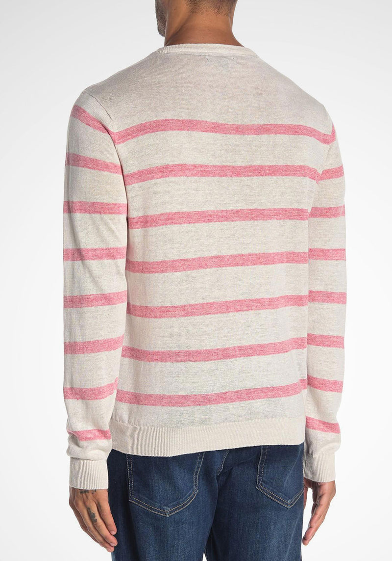 Linen Stripe Crewneck Sweater – Tailor Vintage