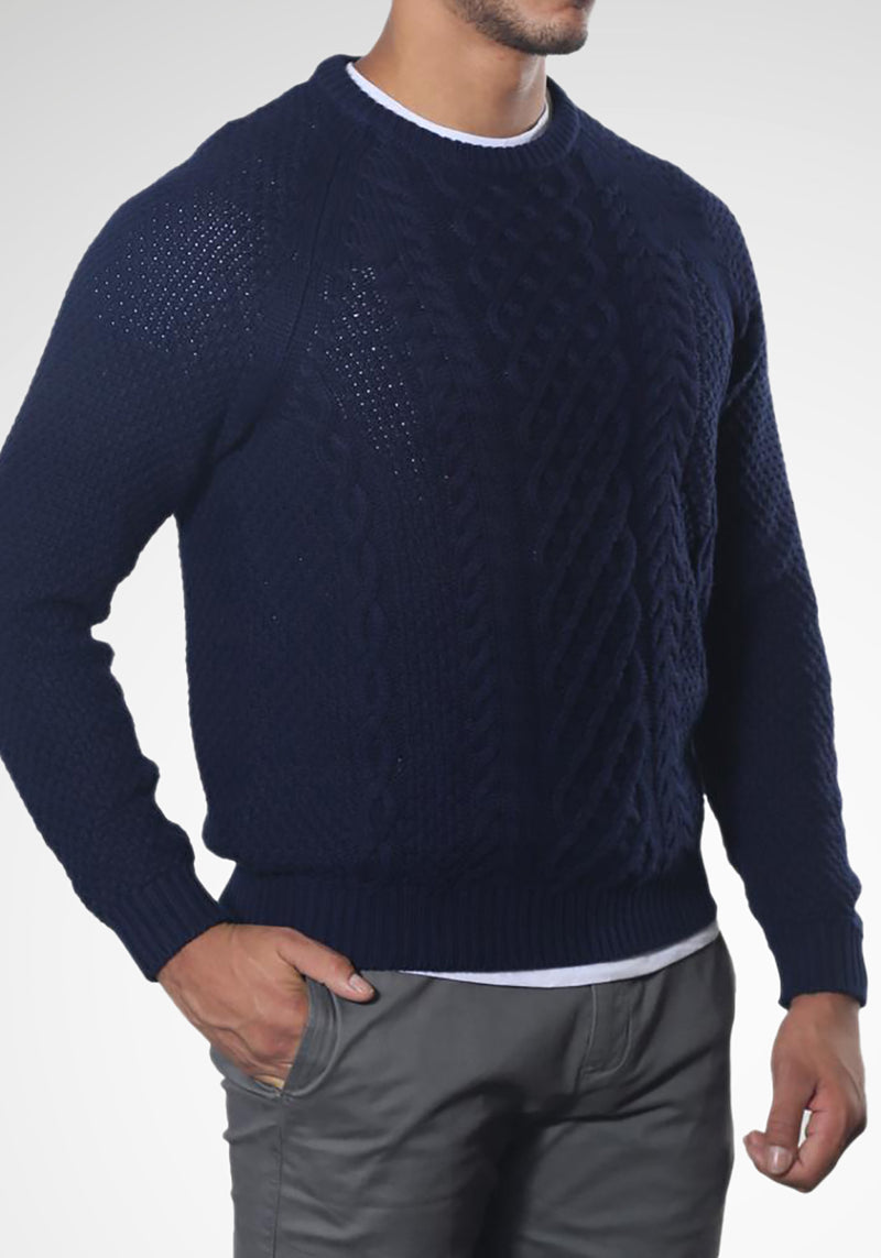 Fisherman Cable Crewneck Sweater – Tailor Vintage