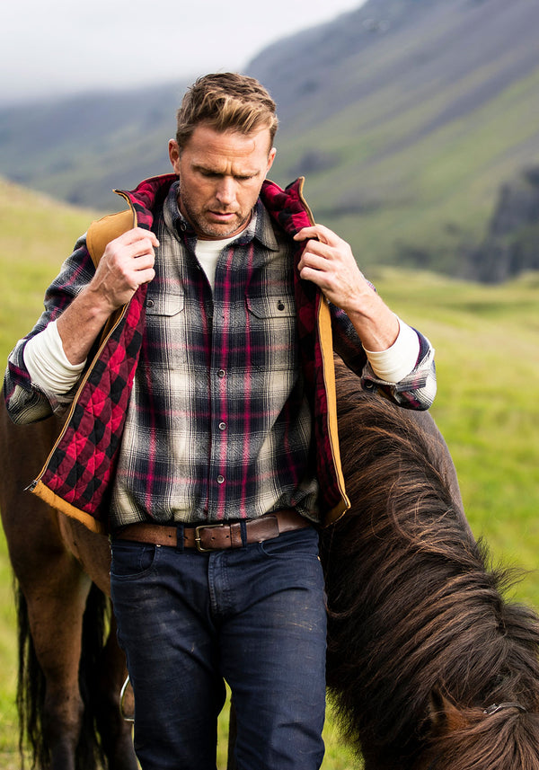 Canvas Vest with Flannel Lining